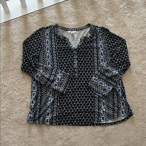 Style & Co. Patterned Blouse